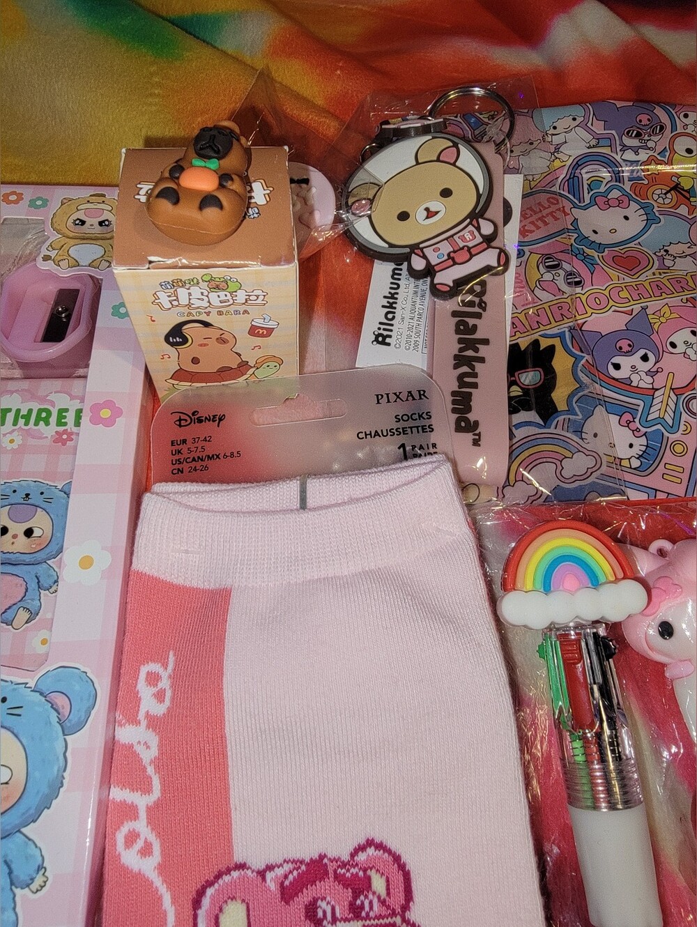 Sanrio & Baby Three Character Stationery Bundle Hello Kitty Disney Capybara - Picture 5 of 9